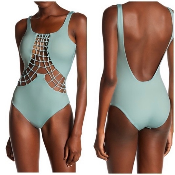 DOLCE Vita Beaded Macrame Cutout Swimsuit - Picture 2 of 9